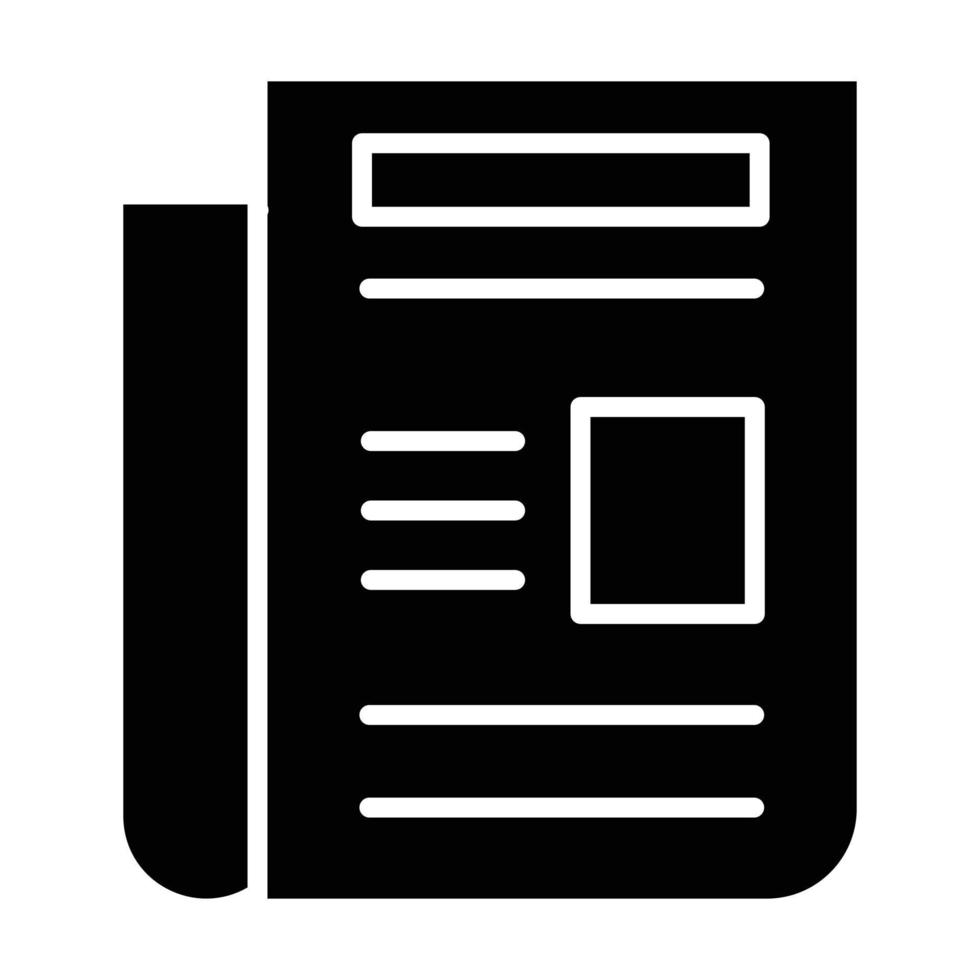 Newspaper Icon Style vector