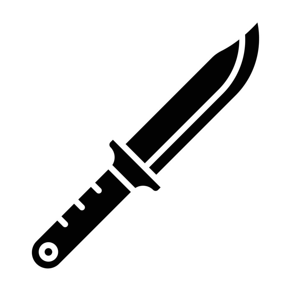 estilo de icono de cuchillo vector