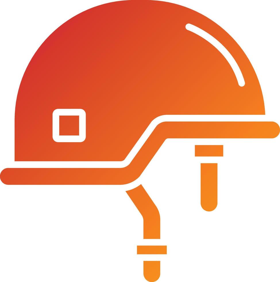 Soldier Helmet Icon Style vector