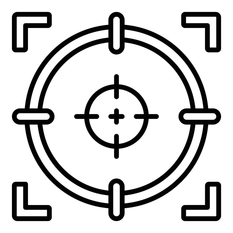 Shoot Target Icon Style vector