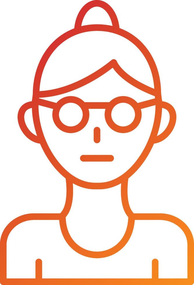 Grandmother Icon Style vector