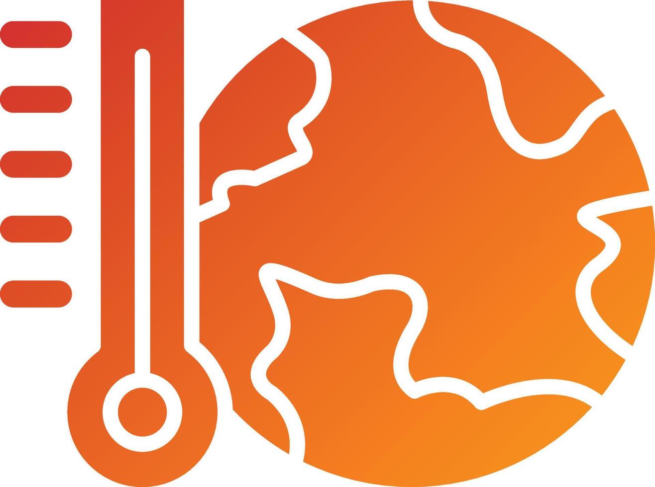 Global Warming Icon Style vector