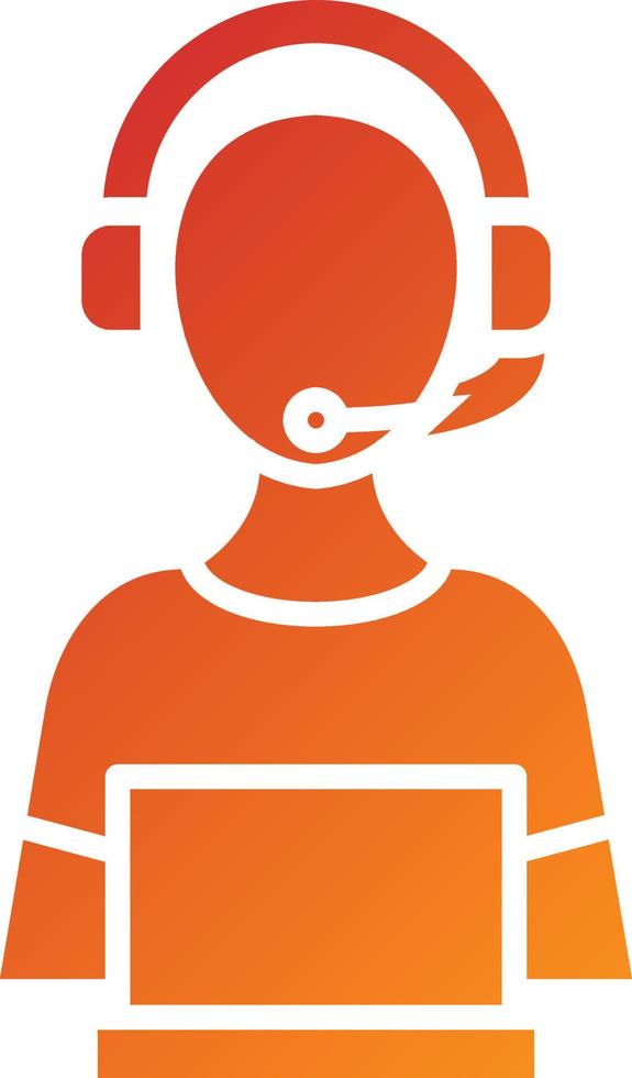 Customer Support Icon Style vector