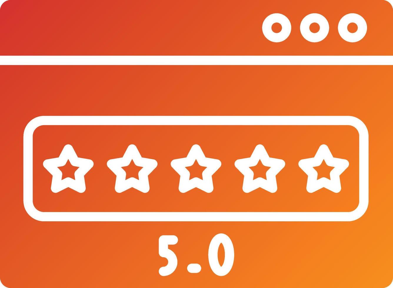 Website Rating Icon Style vector