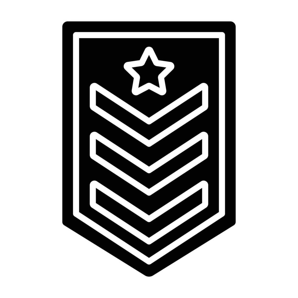 Army Chevron Icon Style vector