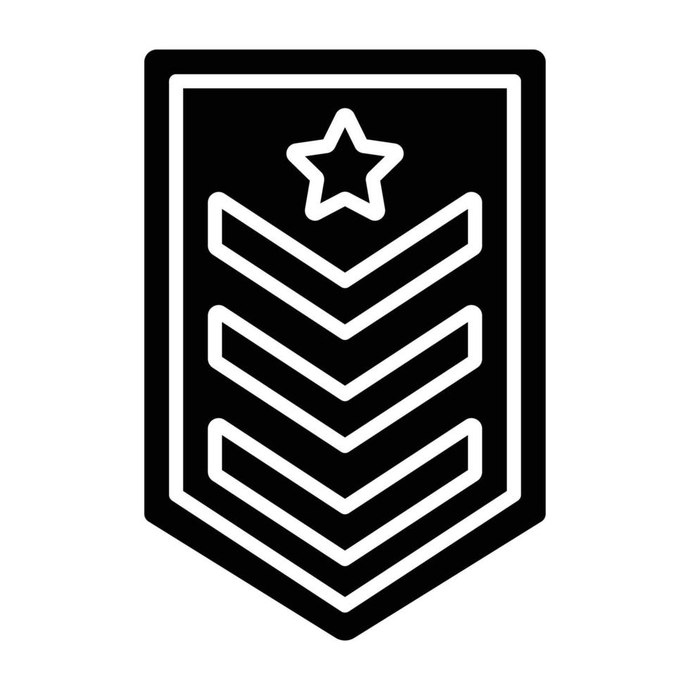 Army Chevron Icon Style vector