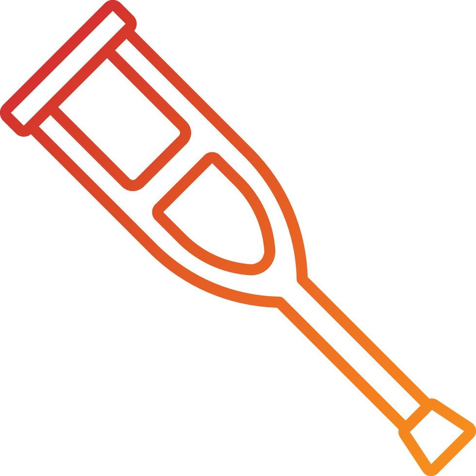 Crutch Icon Style vector