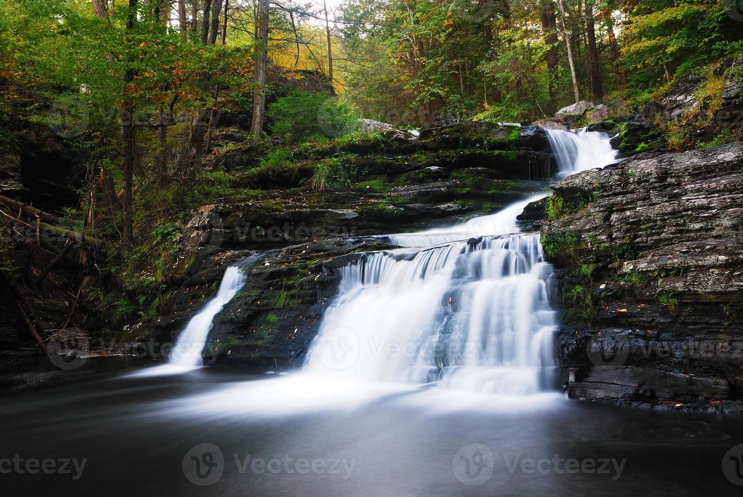 Waterfall in Autumn photo