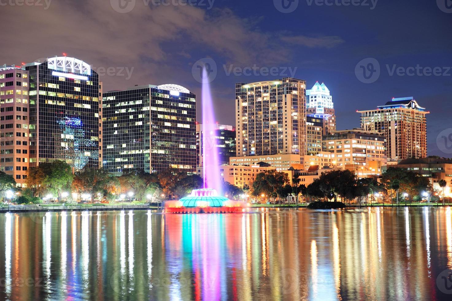 Fountain closeup in Orlando photo