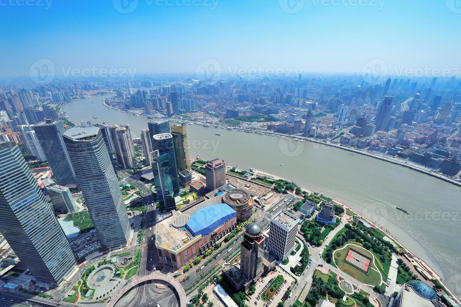 Shanghai aerial in the day photo