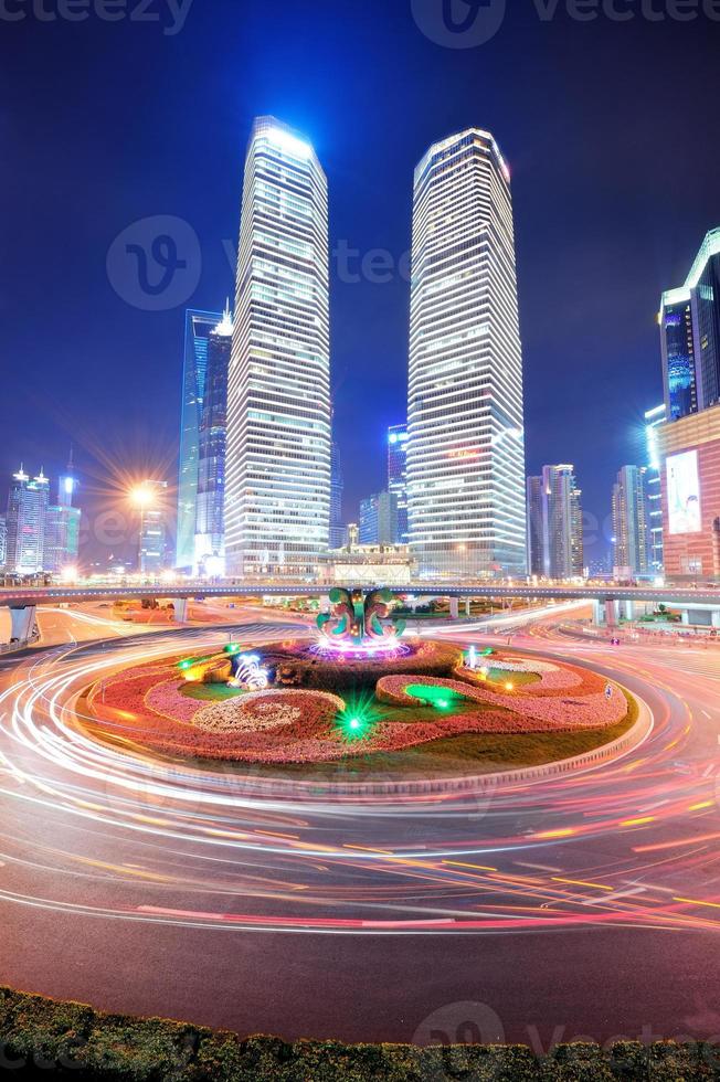 Shanghai street night photo