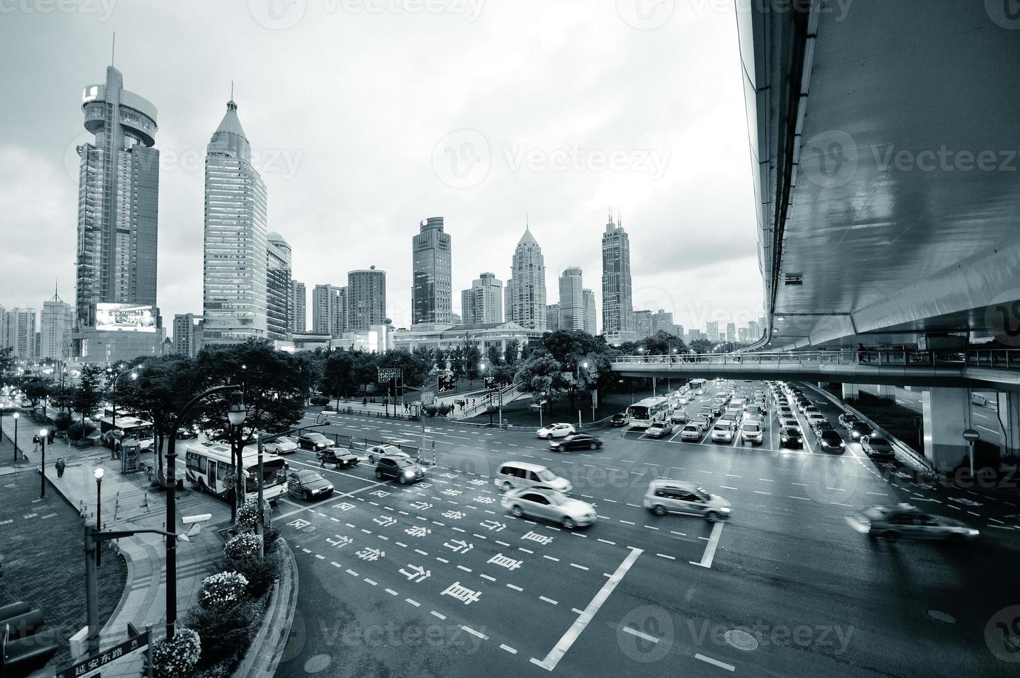 vista de la calle de shanghái foto