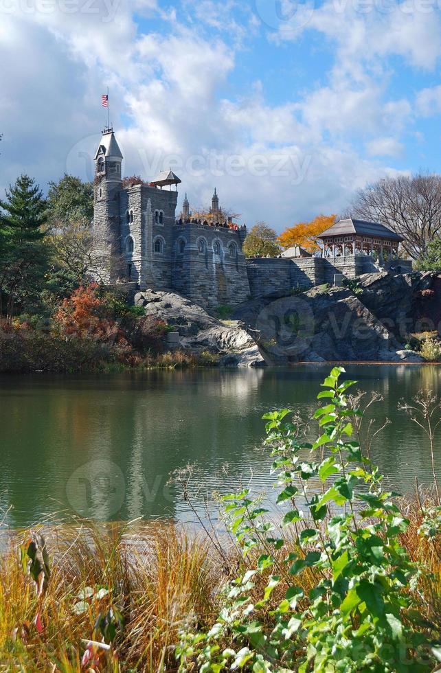 castillo de belvedere en el parque central de la ciudad de nueva york foto