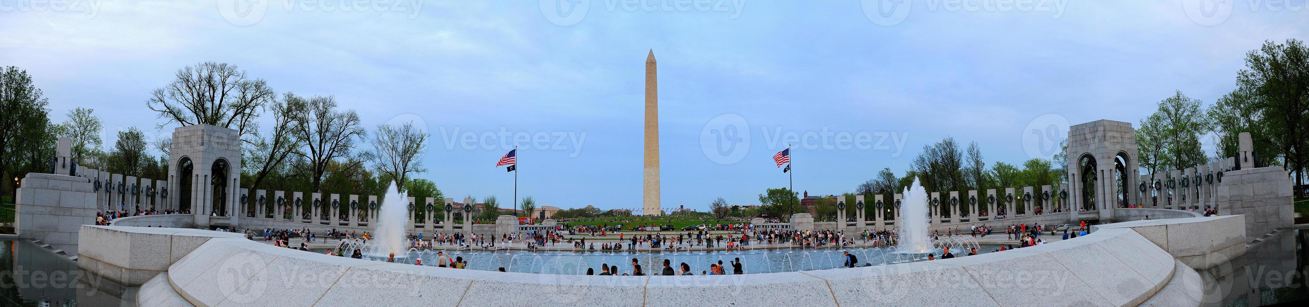 Washington monument panorama, Washington DC. photo