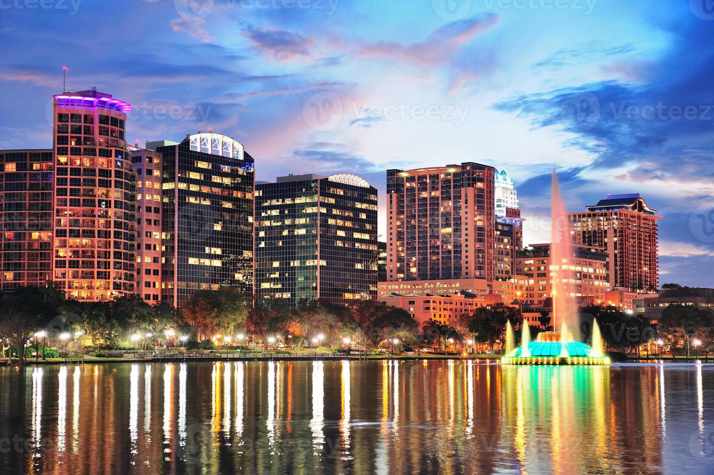 Orlando downtown dusk photo