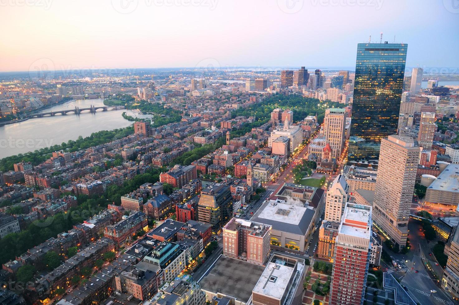 Boston aerial view photo