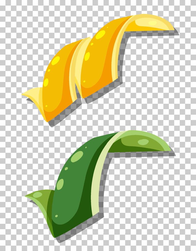 Lime and lemon sliced for cocktail drink vector