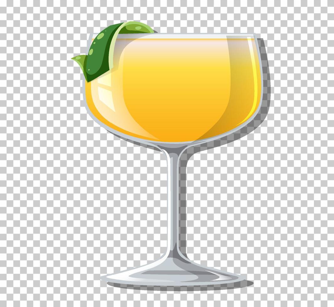 Cóctel daiquiri en vaso vector