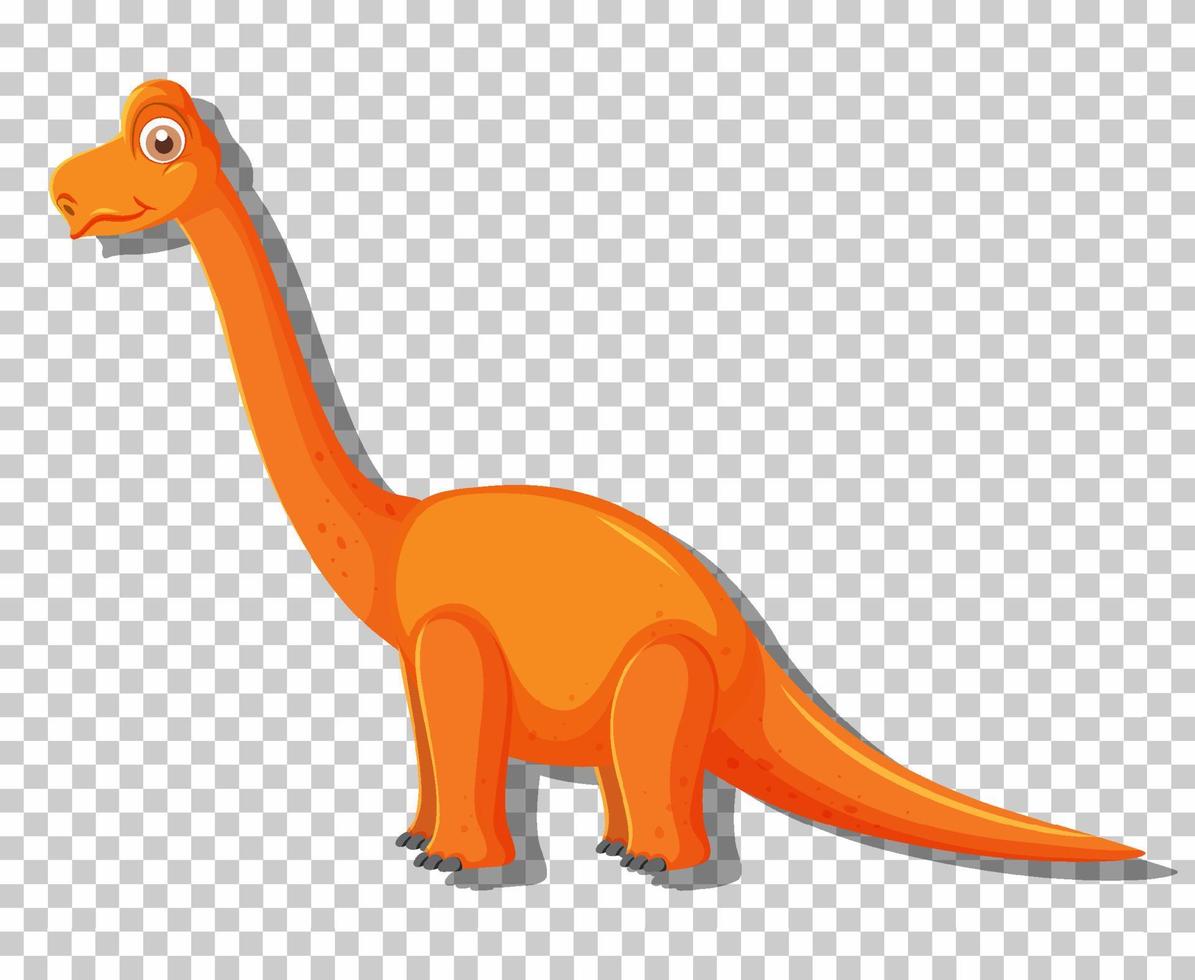 Lindo dinosaurio diplodocus aislado vector