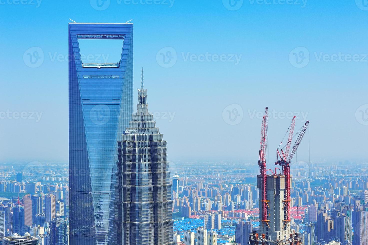 Shanghai aerial in the day photo