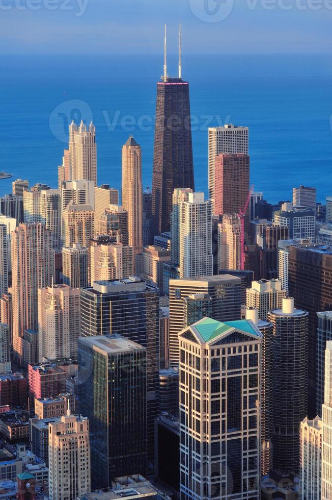 Chicago aerial view photo