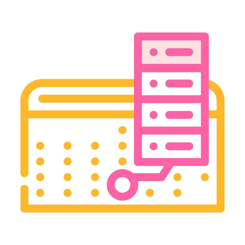 schedule for day color icon vector illustration