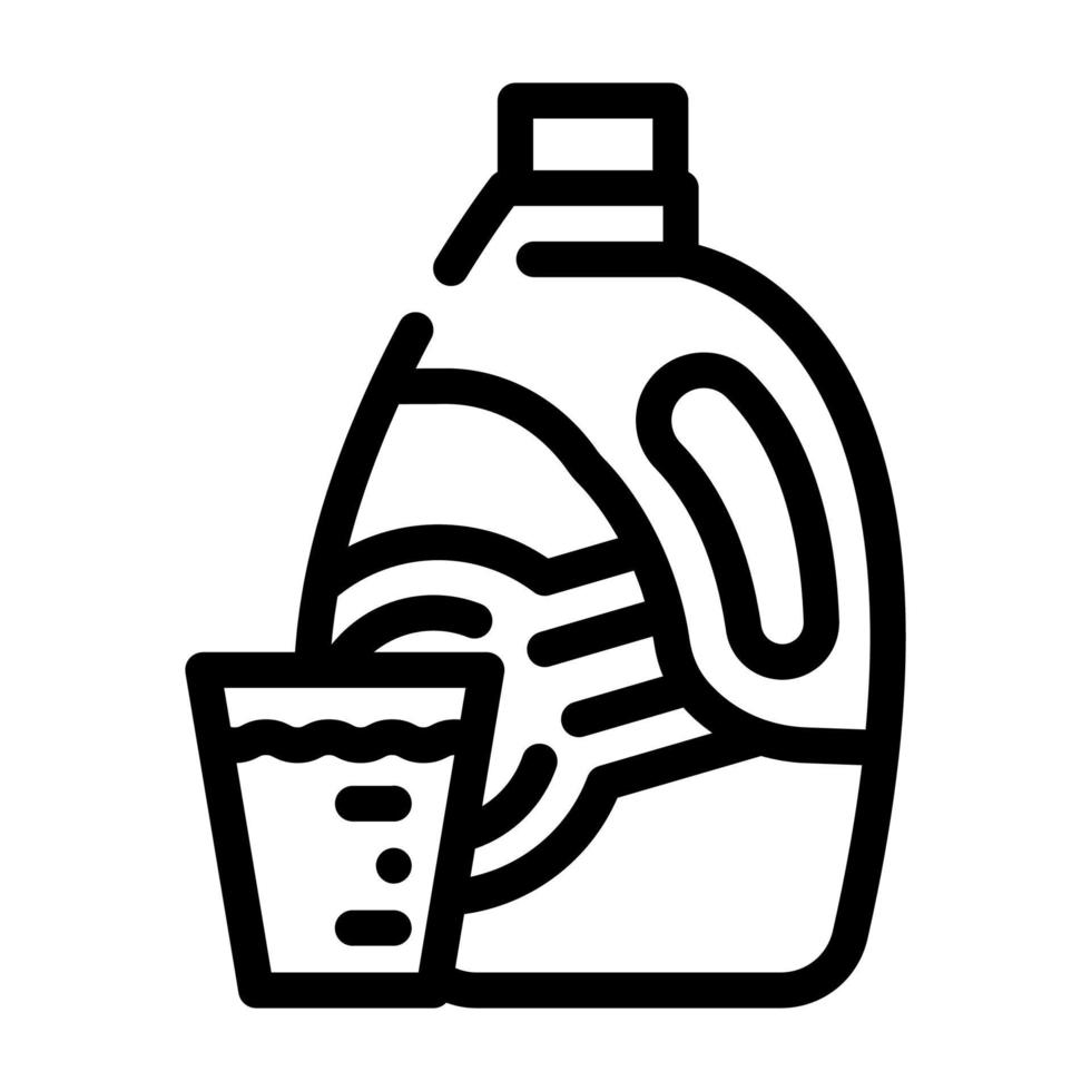 ilustración de vector de icono de línea de conjunto de lavandería