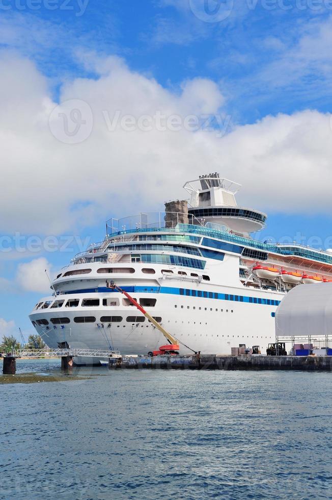 Cruise ship in Miami photo