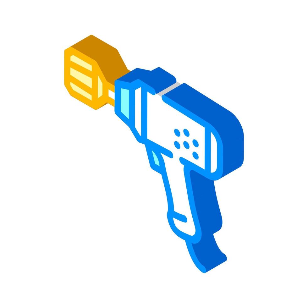 wrench tool isometric icon vector illustration color