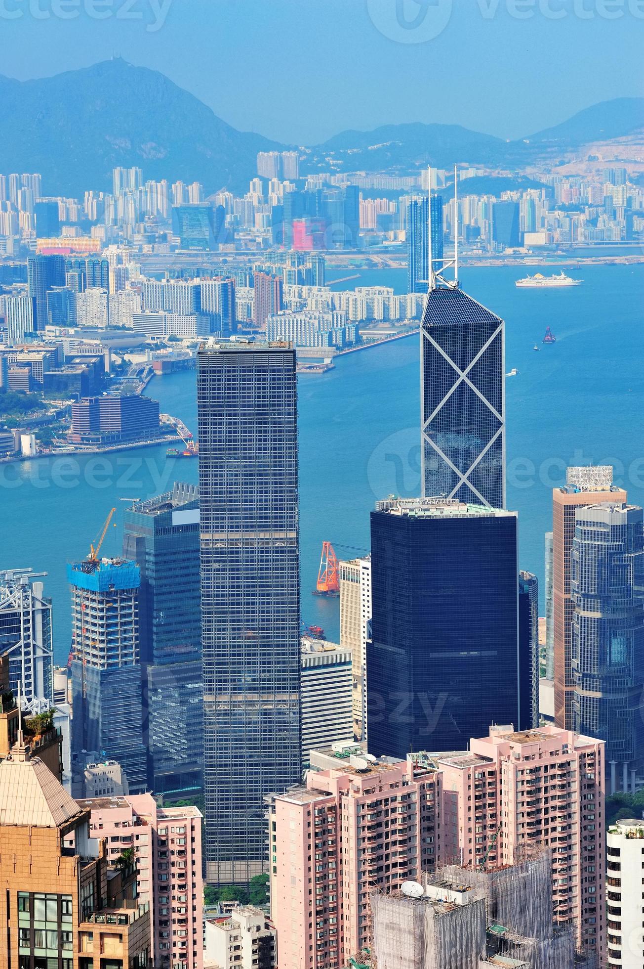 Hong Kong aerial view 8337481 Stock Photo at Vecteezy