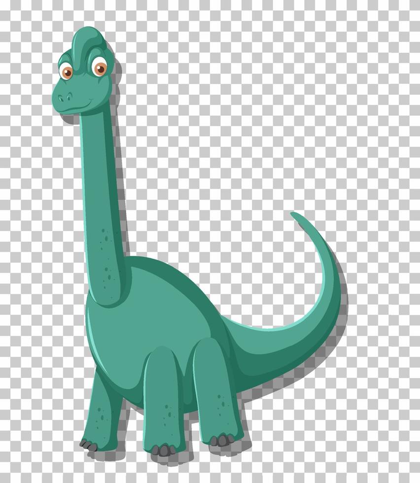 Lindo dinosaurio diplodocus aislado vector