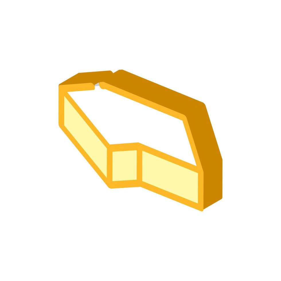 facing brick for building isometric icon vector illustration