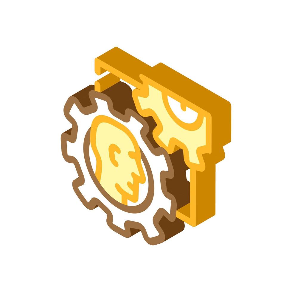 ability leader isometric icon vector illustration