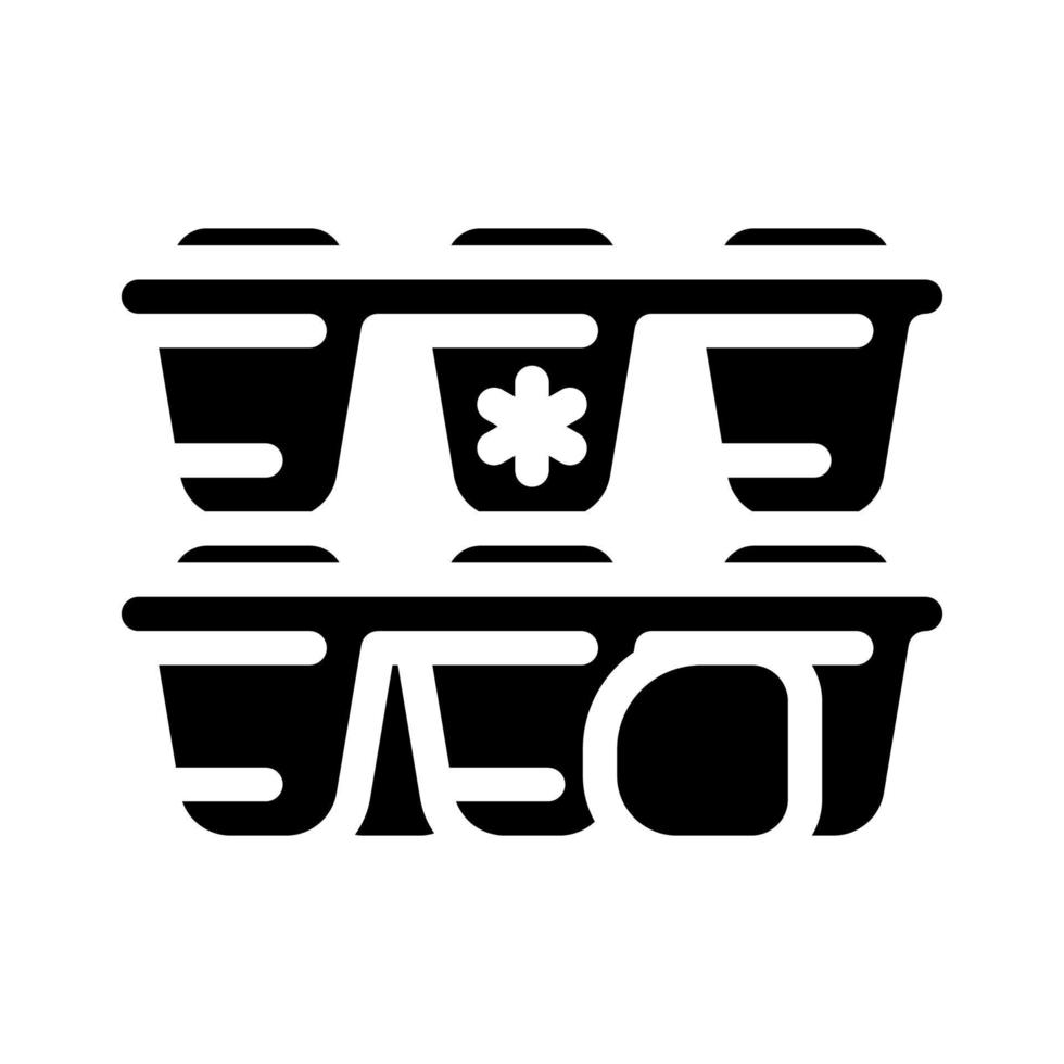 form for ice bartender glyph icon vector illustration