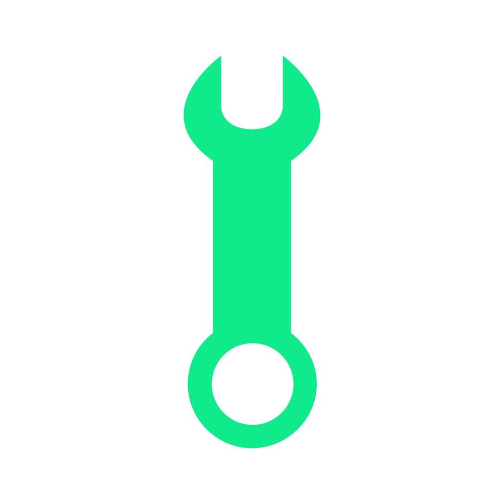 Wrench illustrated on white background vector