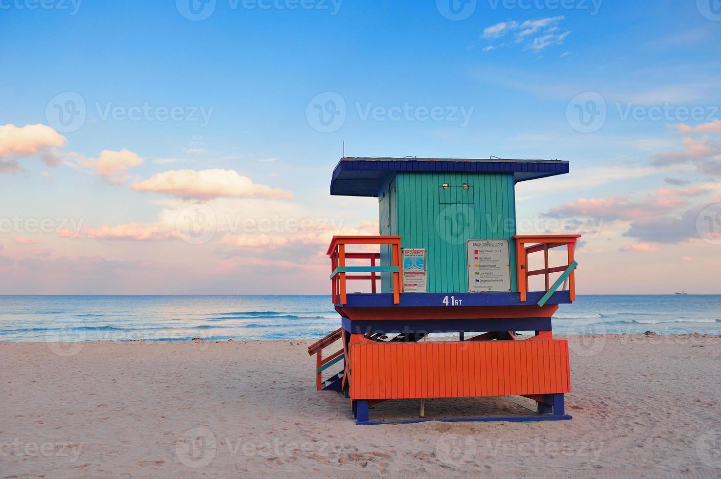 Miami South Beach sunset photo