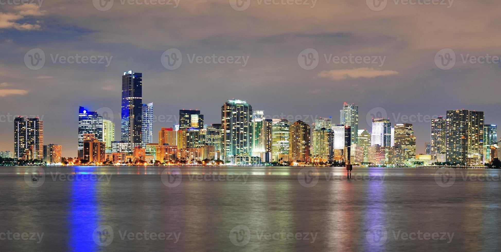 Miami night scene photo