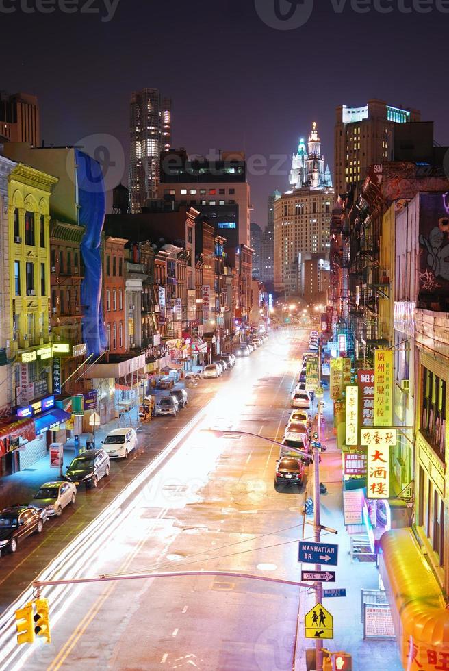 barrio chino de manhattan de la ciudad de nueva york foto