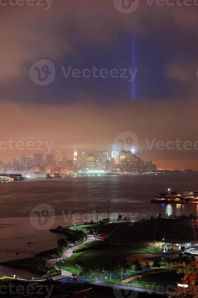 New York City Manhattan downtown skyline photo