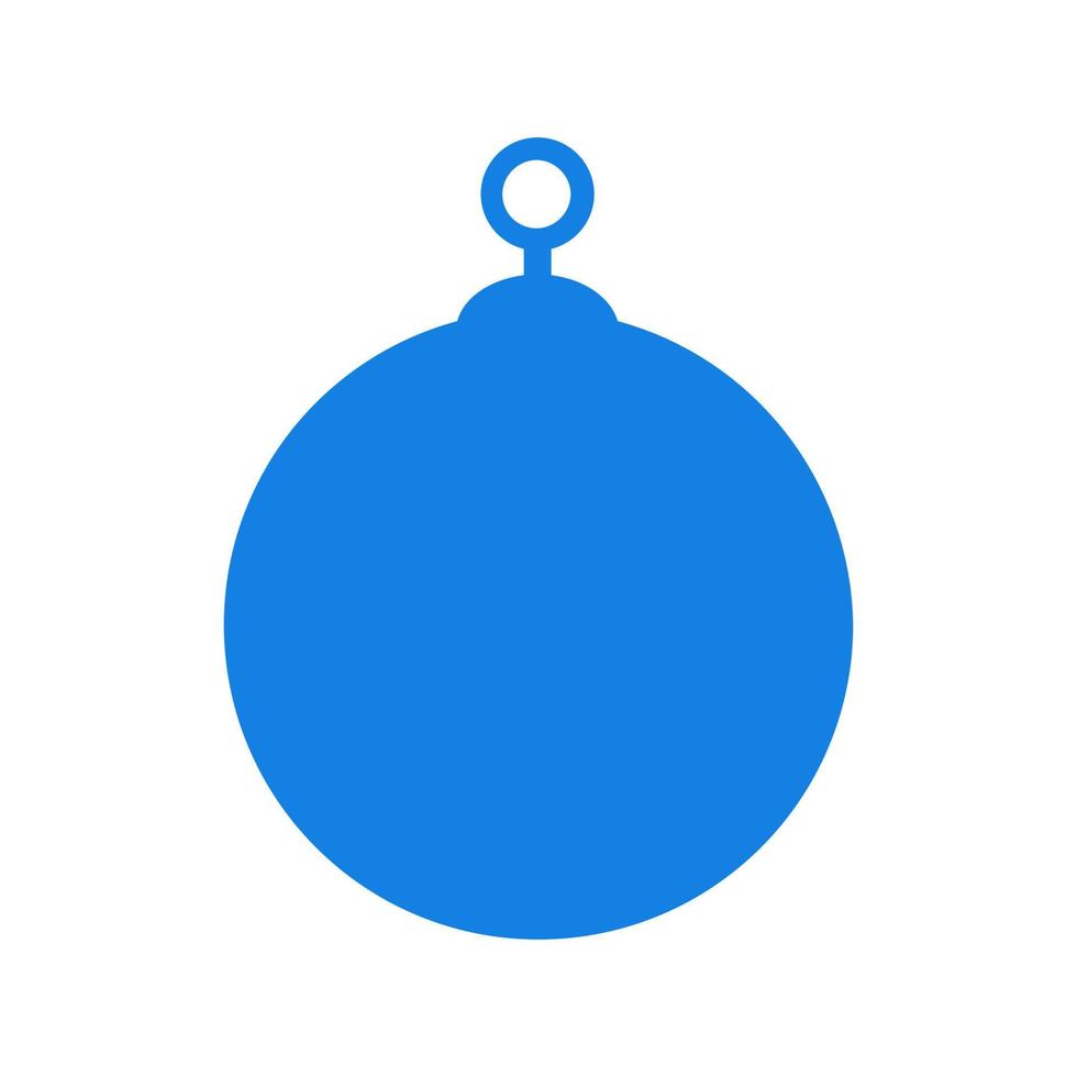bola de navidad ilustrada sobre un fondo blanco vector