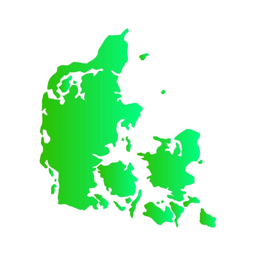 Denmark map illustrated on a white background vector