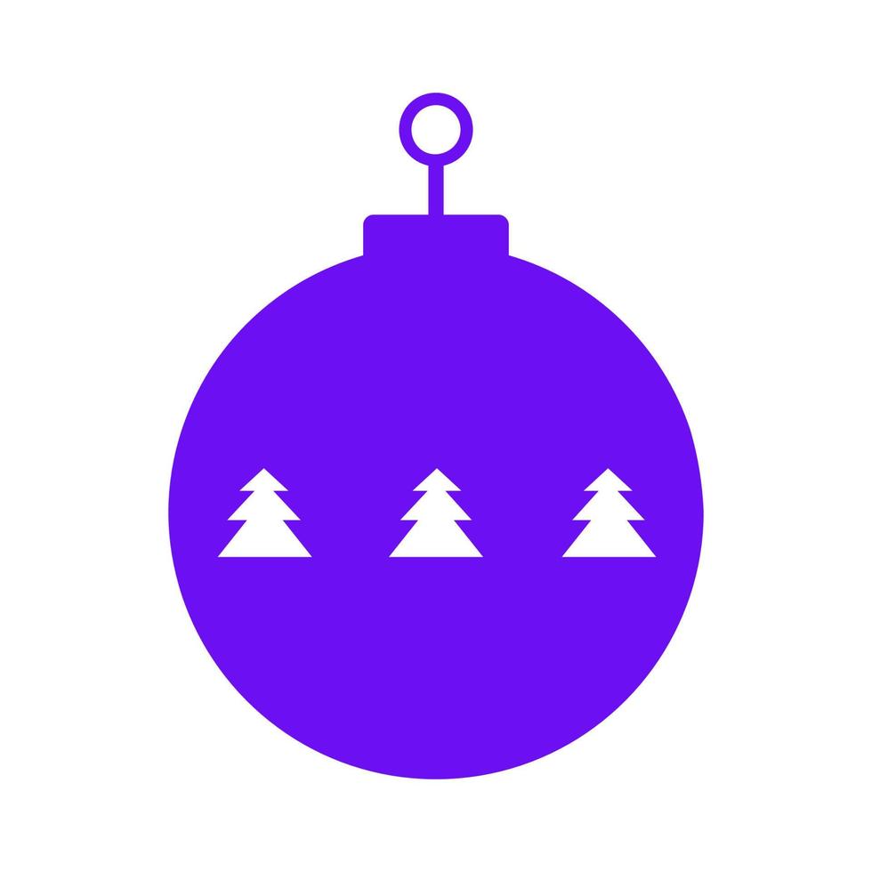 Christmas ball illustrated on a white background vector