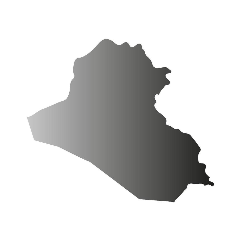 Iraq map illustrated on white background vector
