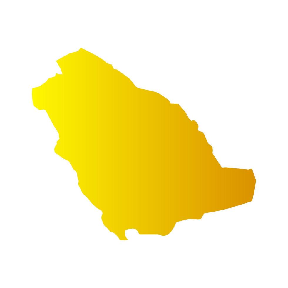 Saudi Arabia map illustrated on a white background vector