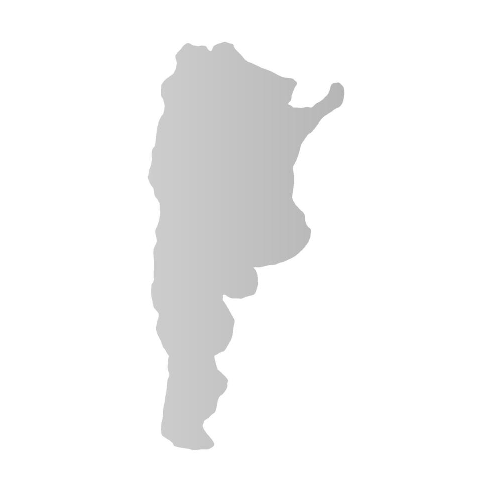 Argentina mapa ilustrado sobre fondo blanco. vector