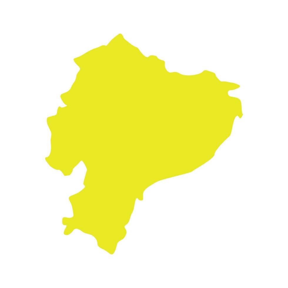 Ecuador map illustrated on a white background vector