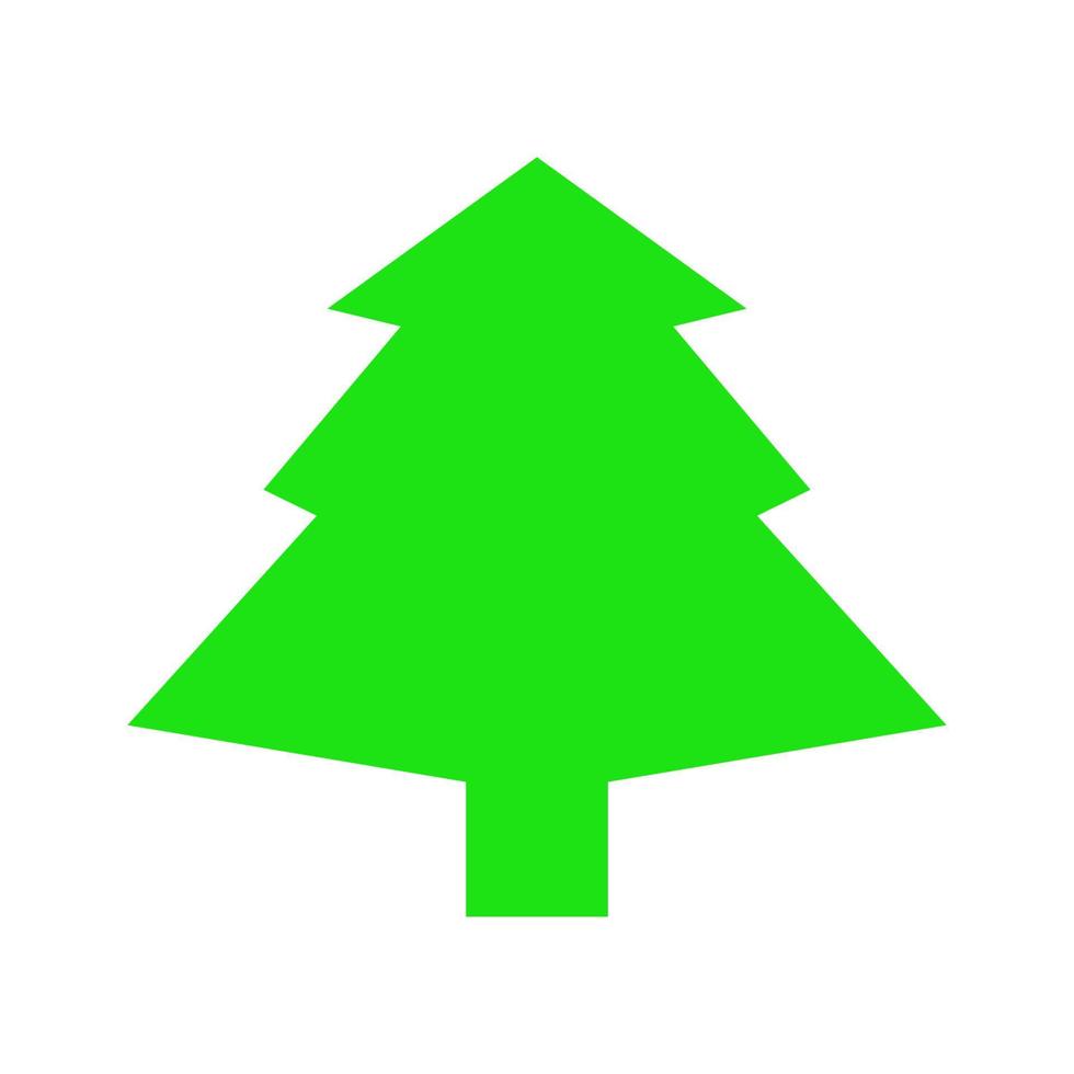 Christmas tree illustrated on white background vector