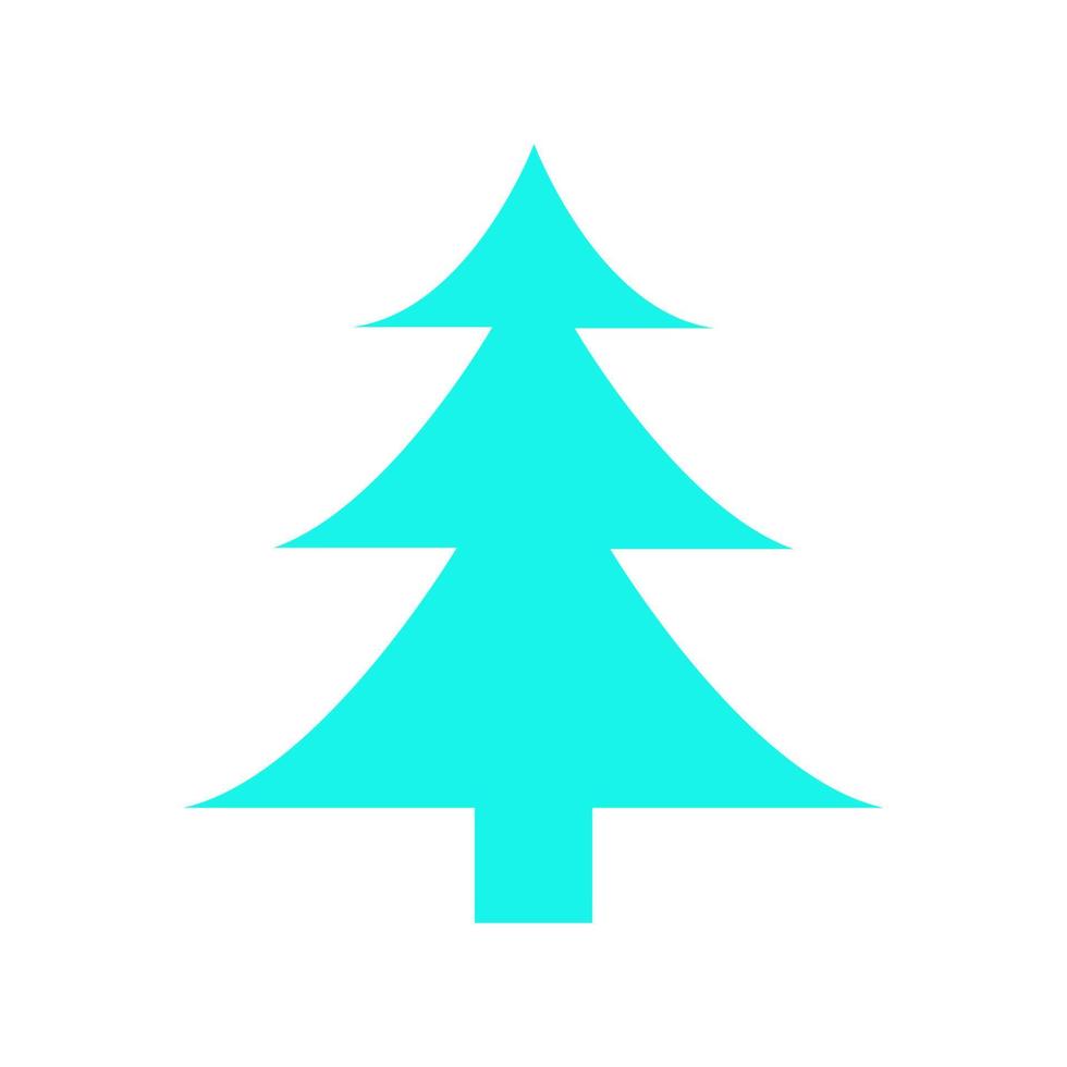 Christmas tree illustrated on white background vector