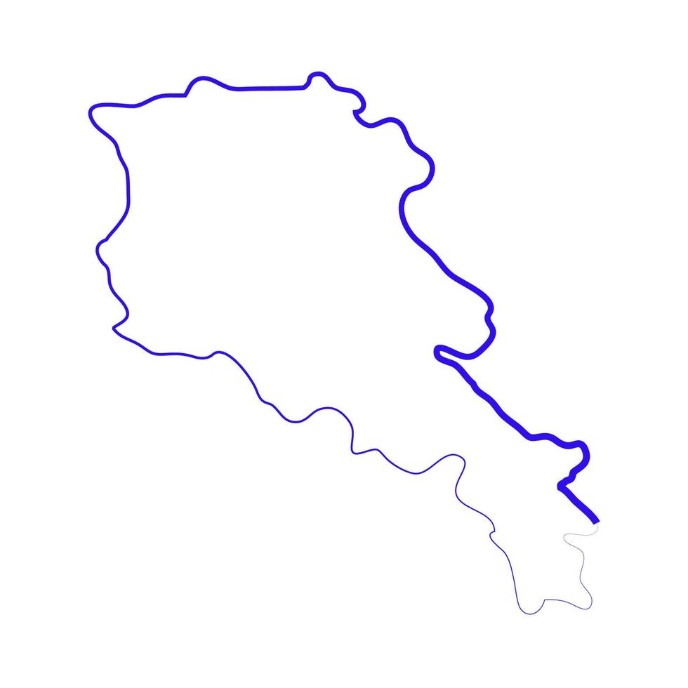 Armenia map illustrated on a white background vector
