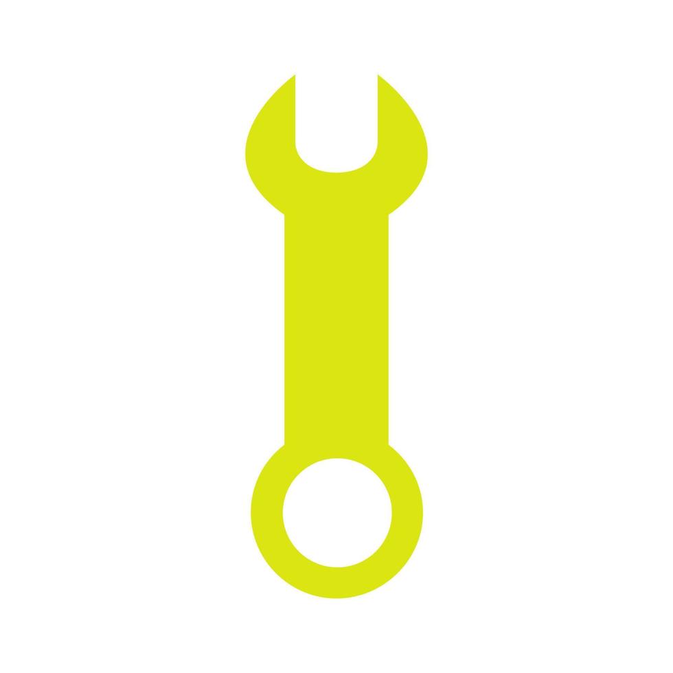 Wrench illustrated on white background vector